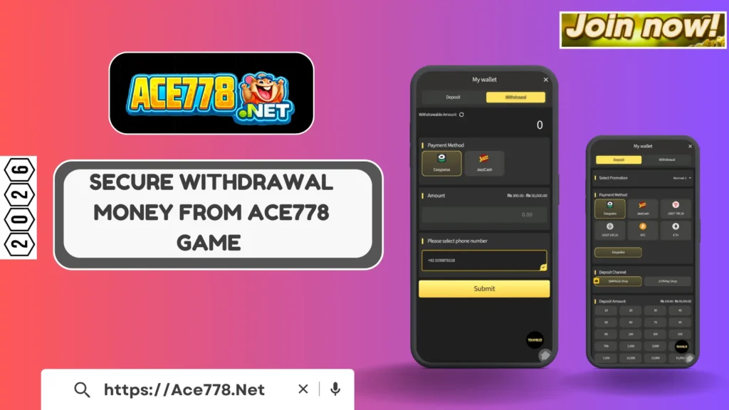 Ace 778 Game withdraw